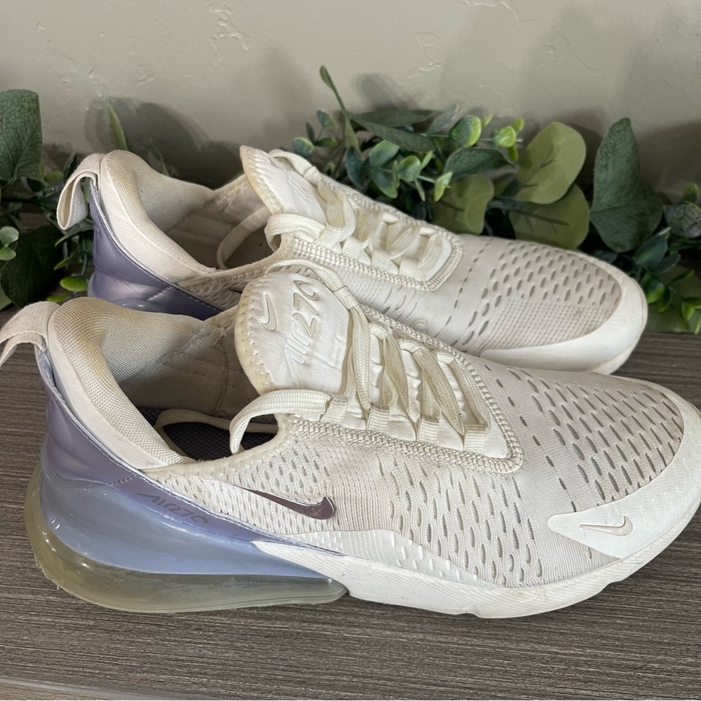 Nike Air Max 270 Sail Oxygen Purple Womens‎ US 9.5 UK 7 - Picture 3 of 9